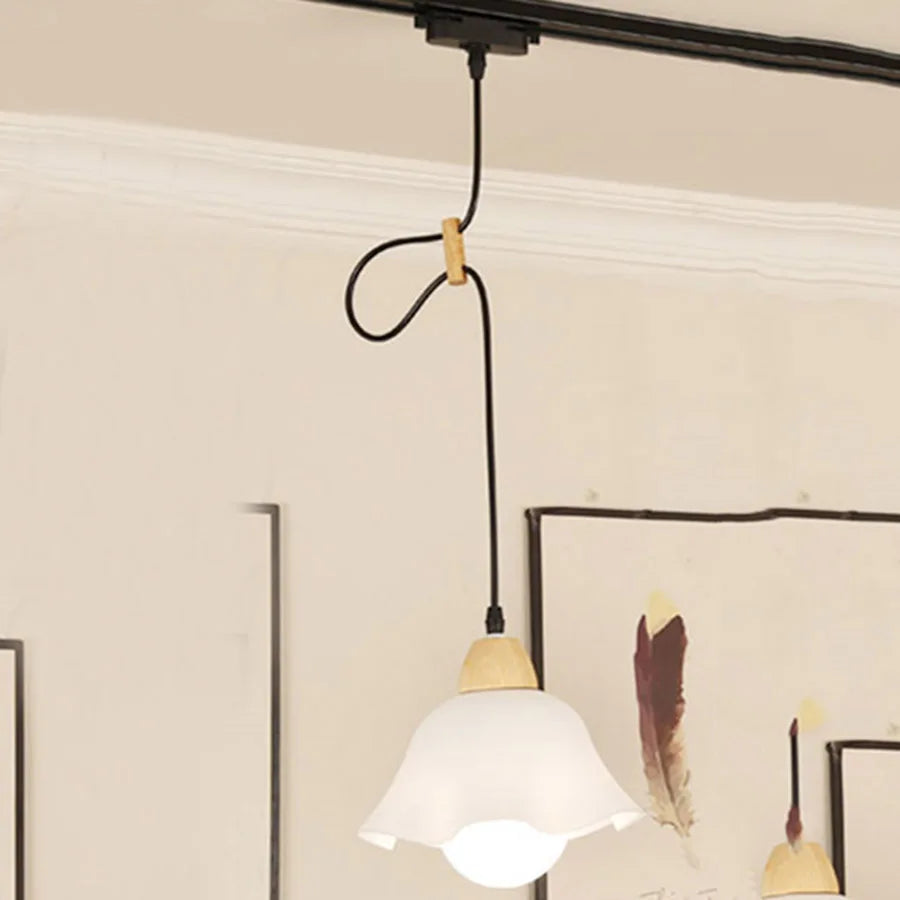 Modern LED Track Light with Adjustable Pendant Design - 12W Hanging Lamp