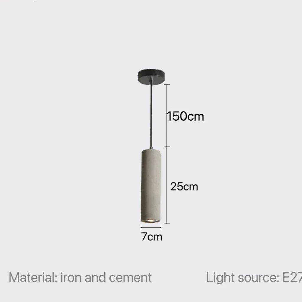 Nordic Modern Cement Pendant Lamp - Contemporary Lighting for Bedrooms, Restaurants, and More