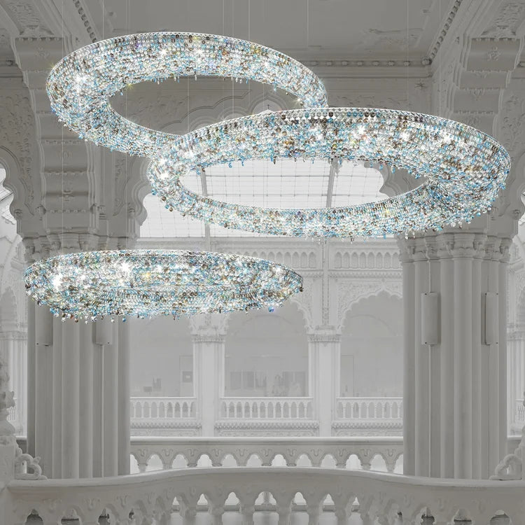 Modern LED Bird's Nest Ceiling Chandeliers - Captivating Elegance for Villas and Living Spaces