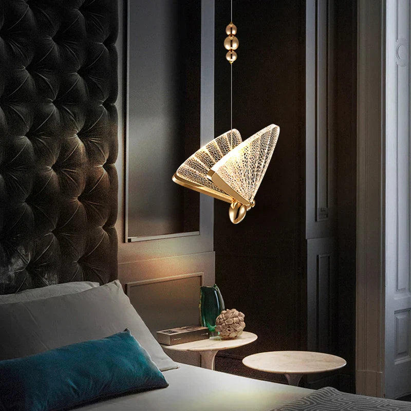 Nordic LED Butterfly Pendant Lamps - Elegance for Your Bedroom and Living Space