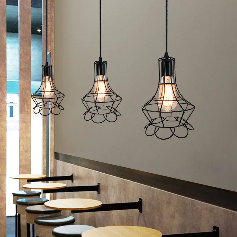Luna Industrial Retro Style Pendant light