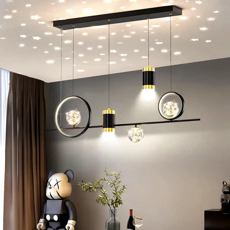 Modern Pendant Chandelier for Dining Room - Stylish Ceiling Hanging Light Fixture for Indoor Decor