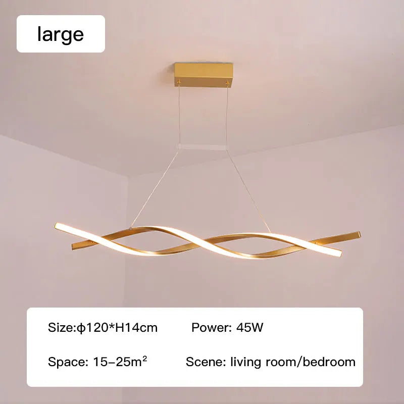 Elegant Dimmable LED Pendant Lamp - Versatile Lighting for Dining, Kitchen, Living Room, and Bedroom Decor