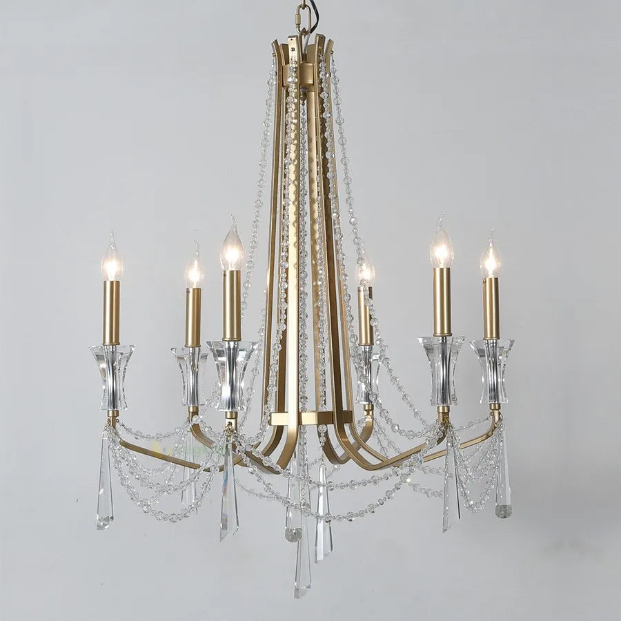 Nordic Style Crystal Chandelier Lighting - Elegance for Your Living Room Ceiling with French Inspired Large Chandeliers, Modern Staircase Lustre Cristal LED Lamp