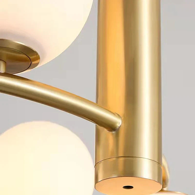 Nordic Designer LED Ceiling Chandelier - Glass Lampshade with G9 Bulb Socket for Living Room, Center Table, Bedroom Pendant Lights, and Home Decor Fixture