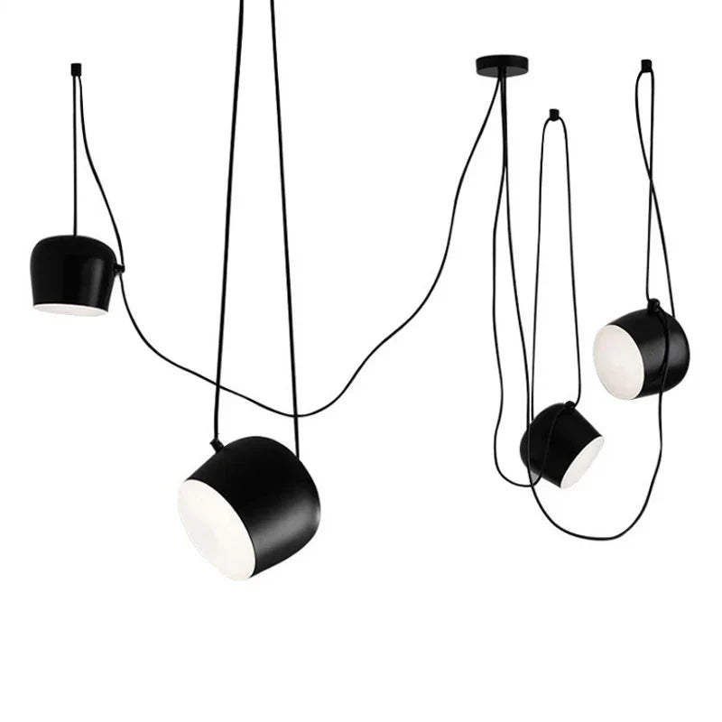 Modern Drum Pendant Lamp - LED Hanglamp with Industrial Charm for Restaurant, Kitchen, and Nordic Loft Decor