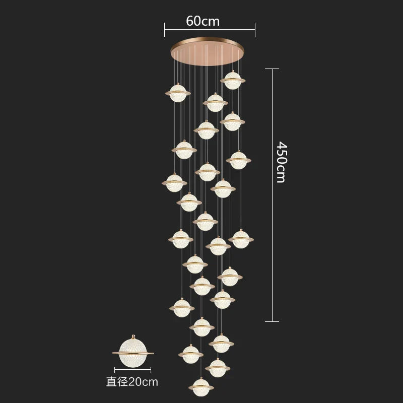 Nordic Home Decor Pendant Lamp - Versatile Lighting for Dining Rooms, Staircases, and Living Rooms