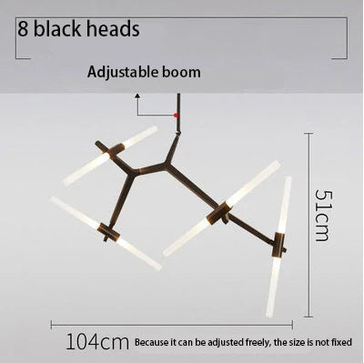 Modern LED Chandeliers - Gold and Black Ceiling Hanging Lighting - Perfect for Dining, Kitchen, Living Room, Bedroom Indoor Decor - Suspension Pendant Lamp