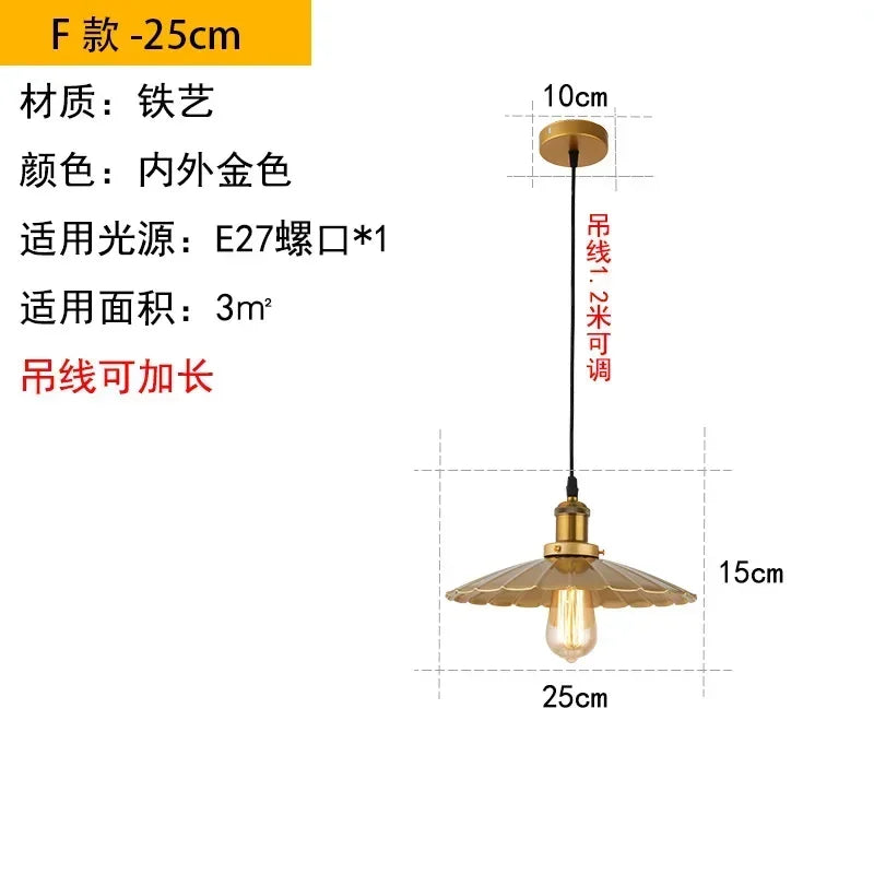 Modern Pendant Light Restaurant Chandelier Industrial Hanging Lamps for Ceiling Lamps Dining Table and Bar LED Lighting