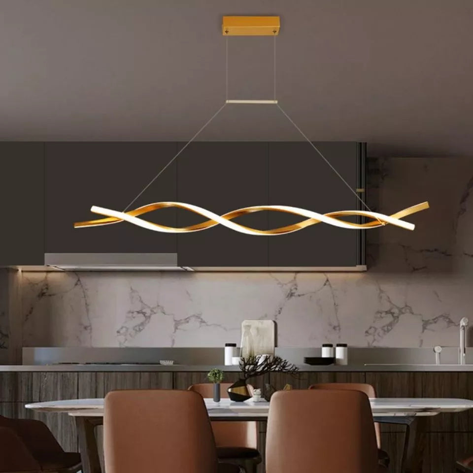 Elegant Dimmable LED Pendant Lamp - Versatile Lighting for Dining, Kitchen, Living Room, and Bedroom Decor