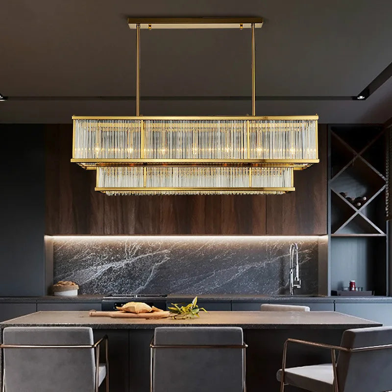 Luxurious Plate Gold LED E14 Chandelier - Elevate Your Living Room with LED Pendant Chandelier Lighting