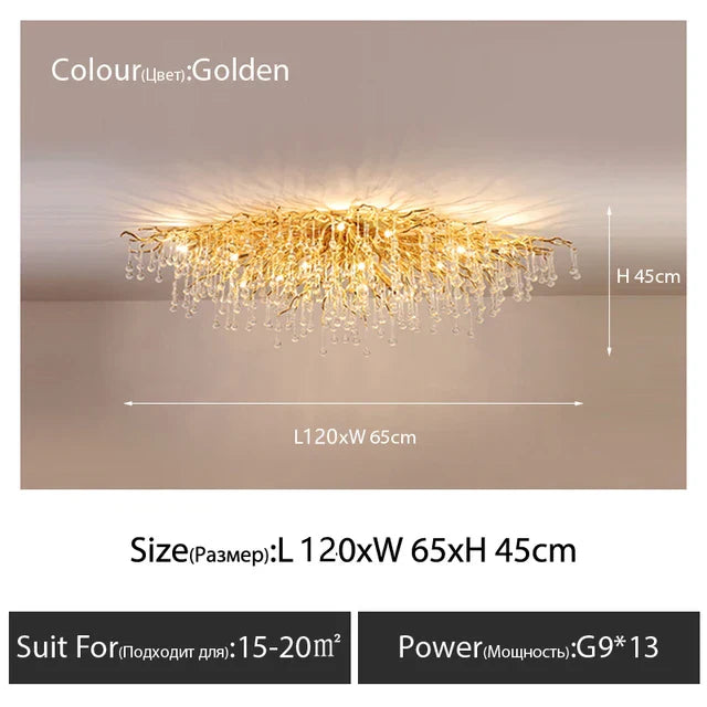 Luxury Crystal Chandelier - Modern LED Ceiling Lighting for Restaurants, Villas, Staircases, Halls, Living Rooms, and Pendant Lamps