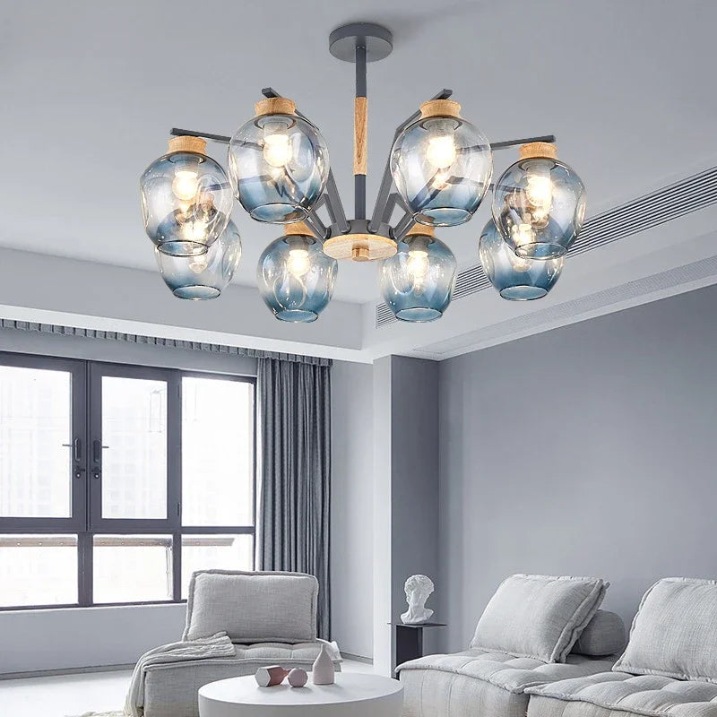 Modern LED Magic Beans Ceiling Chandeliers - Molecular Elegance for Living and Dining Spaces