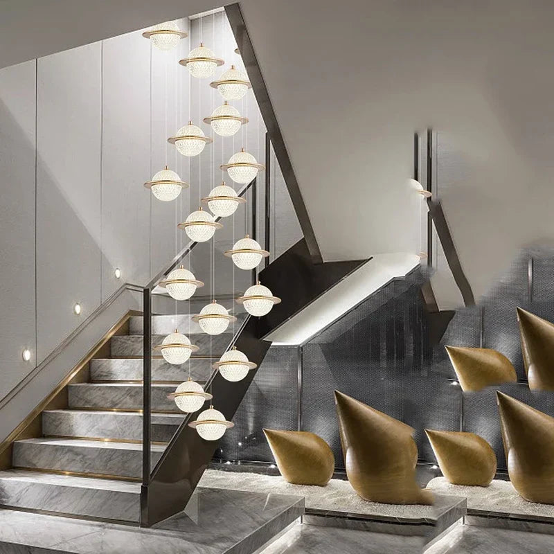 Nordic Home Decor Pendant Lamp - Versatile Lighting for Dining Rooms, Staircases, and Living Rooms