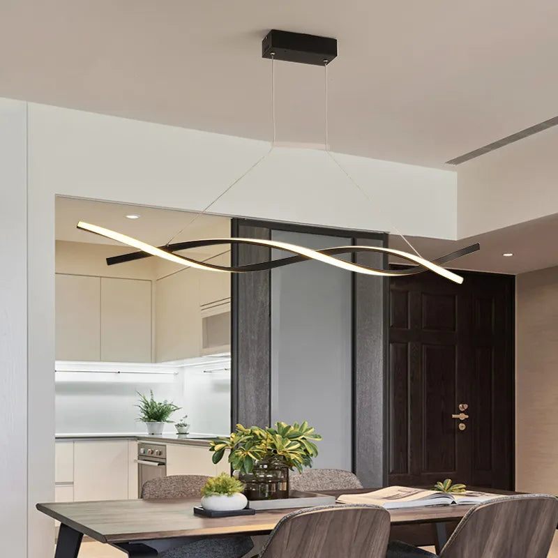 Elegant Dimmable LED Pendant Lamp - Versatile Lighting for Dining, Kitchen, Living Room, and Bedroom Decor