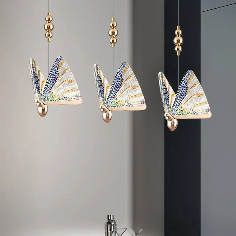 Nordic LED Butterfly Pendant Lamps - Elegance for Your Bedroom and Living Space