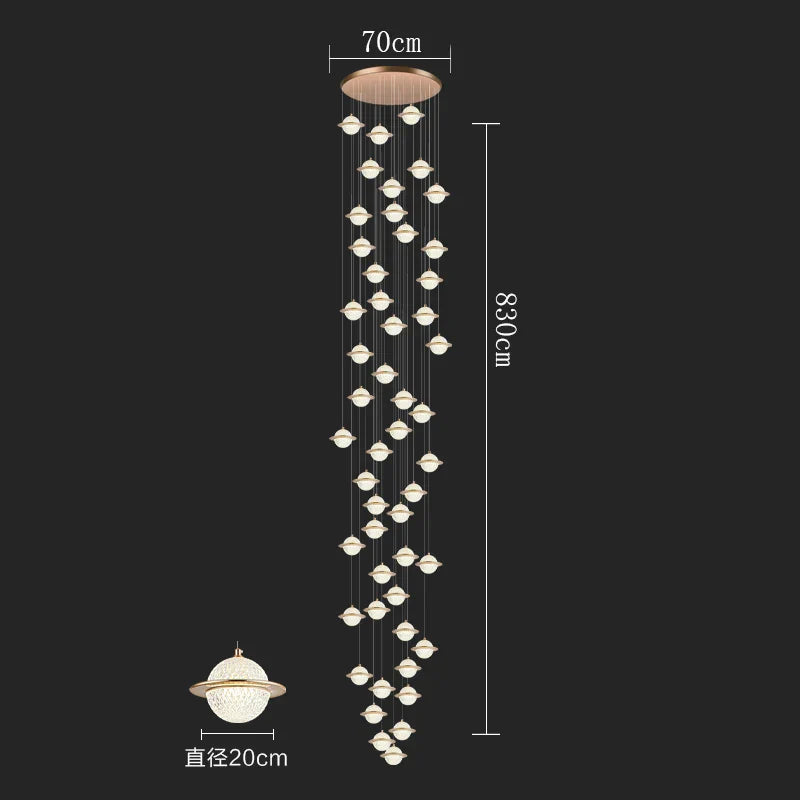 Nordic Home Decor Pendant Lamp - Versatile Lighting for Dining Rooms, Staircases, and Living Rooms