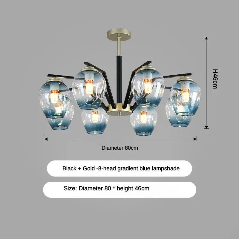 Modern LED Magic Beans Ceiling Chandeliers - Molecular Elegance for Living and Dining Spaces