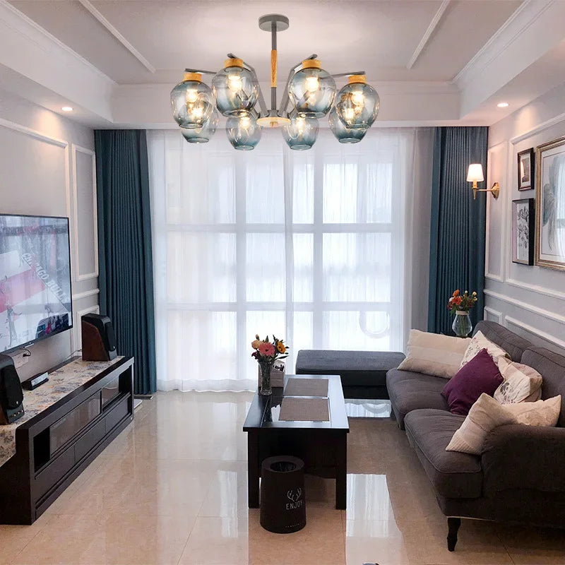 Modern LED Magic Beans Ceiling Chandeliers - Molecular Elegance for Living and Dining Spaces