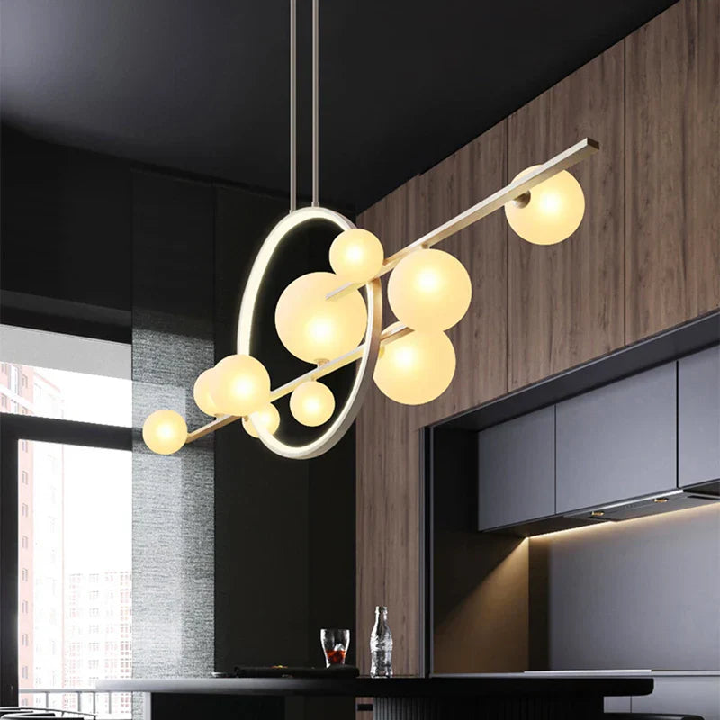 Modern Glass Pendant Lamp - Nordic Home Decor Lighting for Dining and Living Spaces