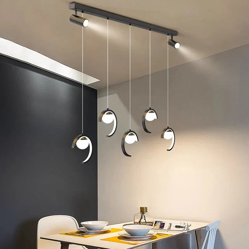 Sleek Modern Chandeliers for Dining Rooms - Stylish Pendant Lighting Fixtures for Indoor Decor
