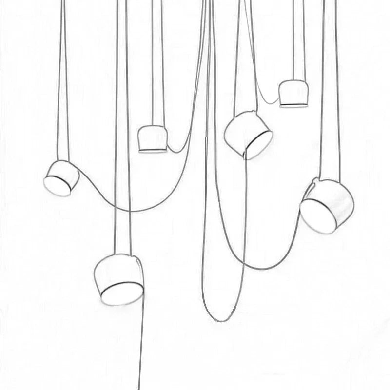 Modern Drum Pendant Lamp - LED Hanglamp with Industrial Charm for Restaurant, Kitchen, and Nordic Loft Decor