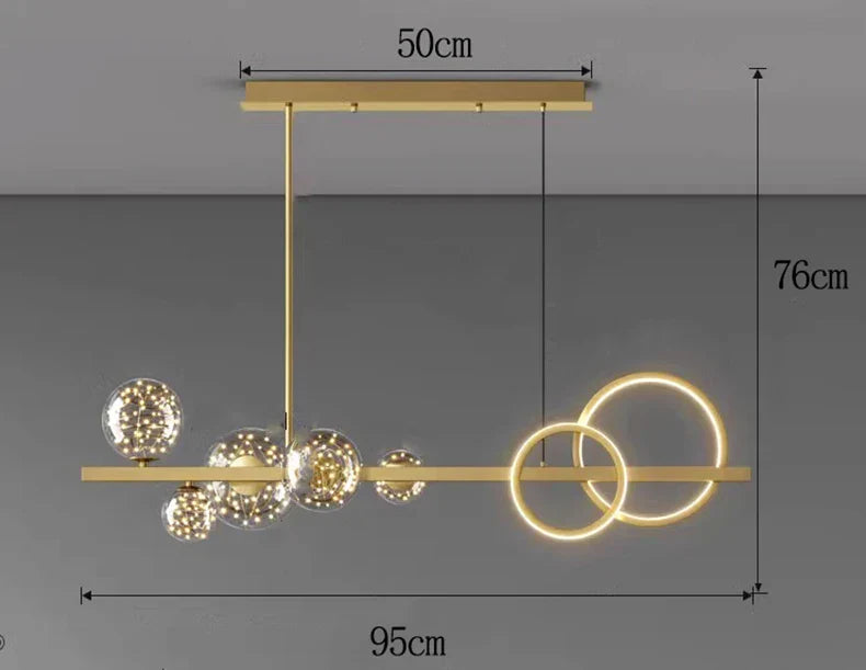 Sleek Modern Pendant Lights - Versatile Indoor Lighting for Dining and Living Rooms