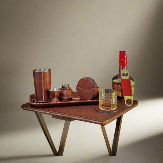 Kitchen Tools & Cookware: Salud | The All Leather Cocktail Shaker Collection by Bati