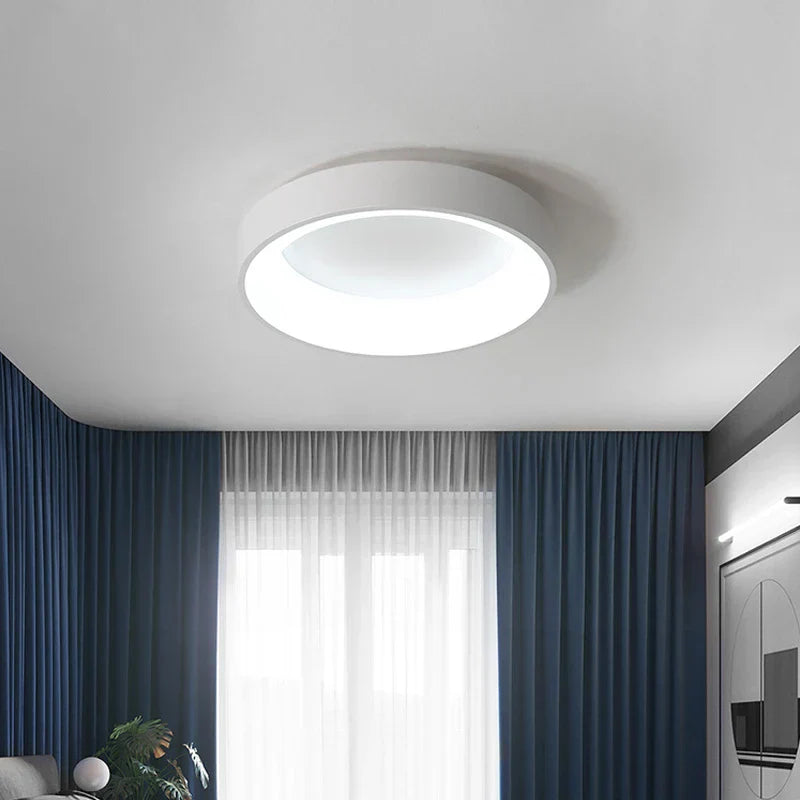 Nordic LED Ceiling Lights - Modern Black Chandeliers with Remote Control for Bedroom and Living Room