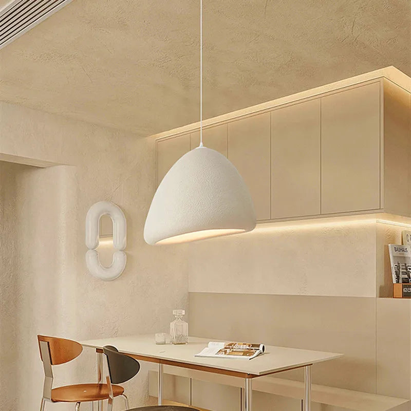 Nordic Minimalist Wabi Sabi LED Pendant Light - Perfect for Restaurants, Cafes, Living Rooms, and Bedrooms