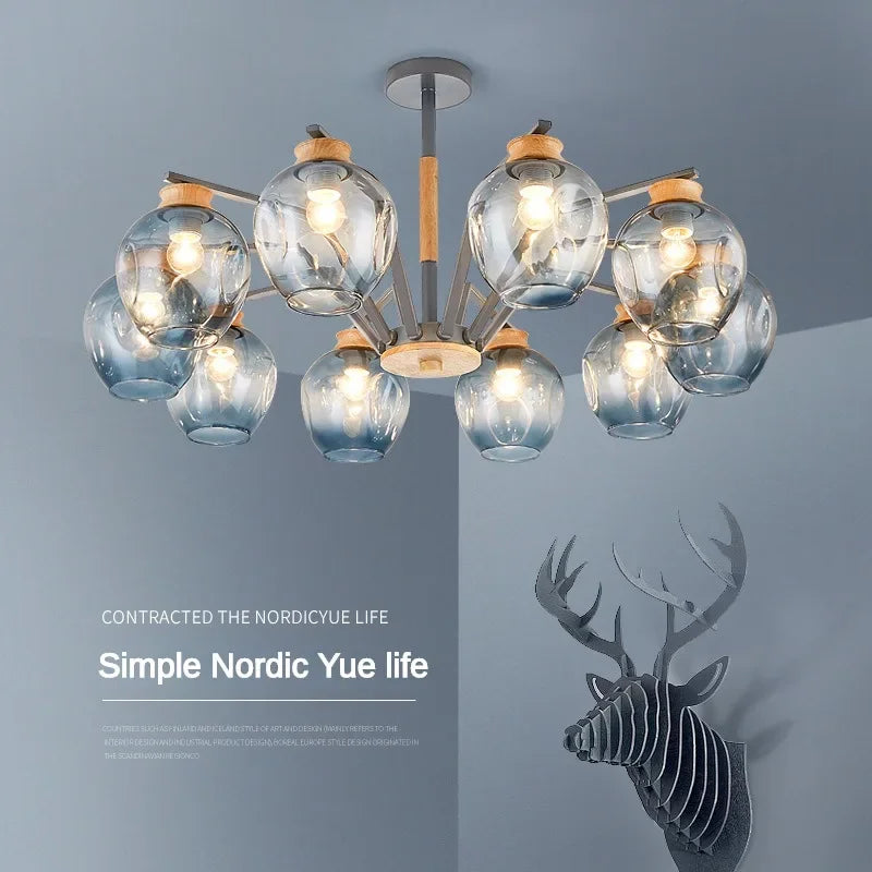 Modern LED Magic Beans Ceiling Chandeliers - Molecular Elegance for Living and Dining Spaces