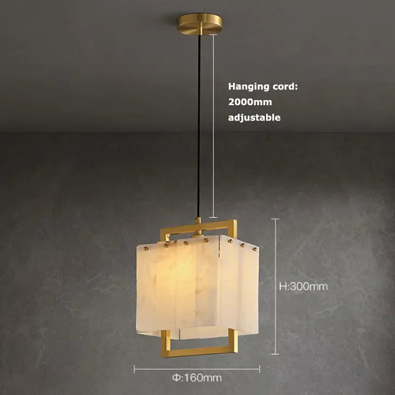 Modern Natural Marble LED Living Room Chandeliers - Elegant Lighting Fixtures for Staircases, Lofts, and Dining Rooms