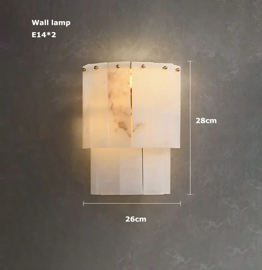 Modern Natural Marble LED Living Room Chandeliers - Elegant Lighting Fixtures for Staircases, Lofts, and Dining Rooms