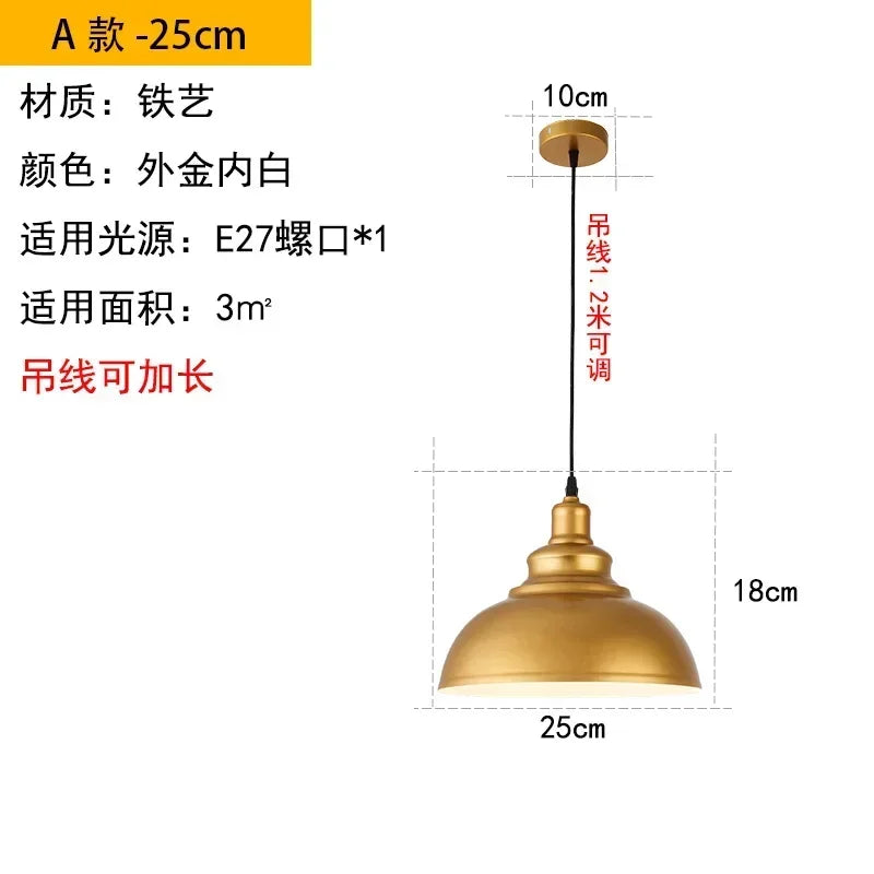 Modern Pendant Light Restaurant Chandelier Industrial Hanging Lamps for Ceiling Lamps Dining Table and Bar LED Lighting