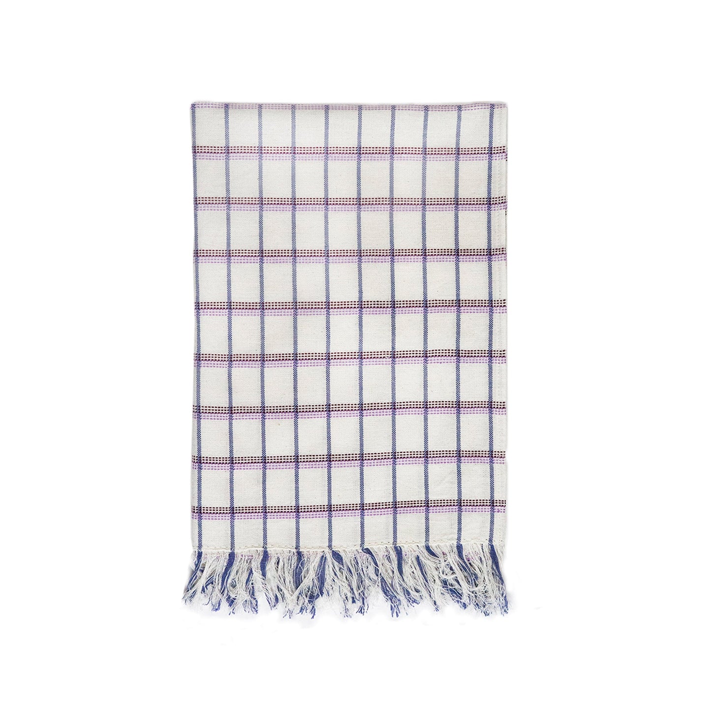 San Lucas Plaid White Kitchen Towel