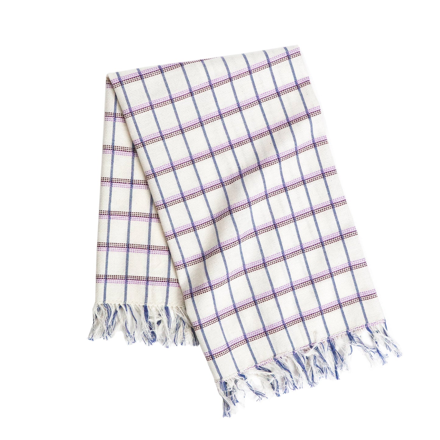 San Lucas Plaid White Kitchen Towel