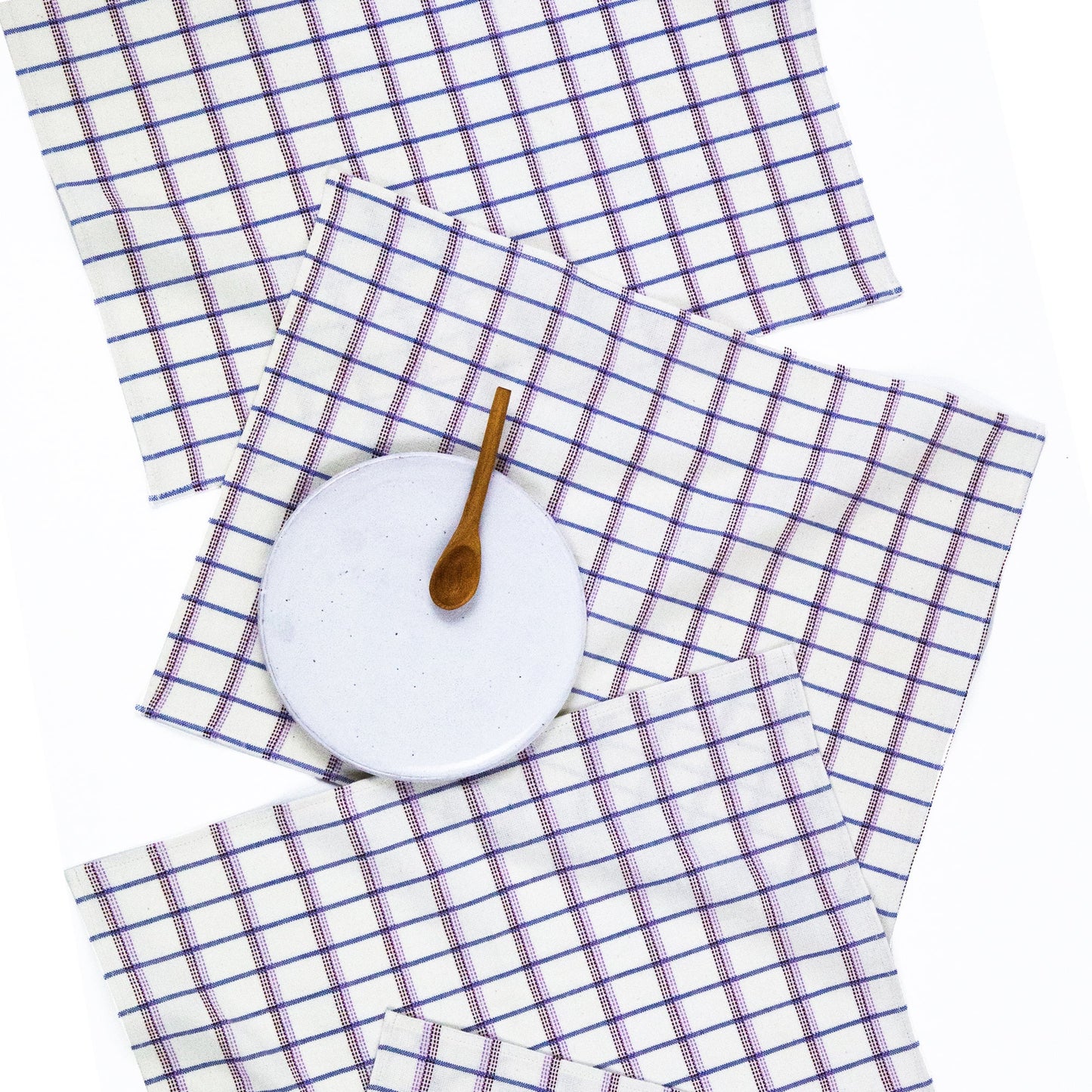 San Lucas Plaid White & Lilac Placemat