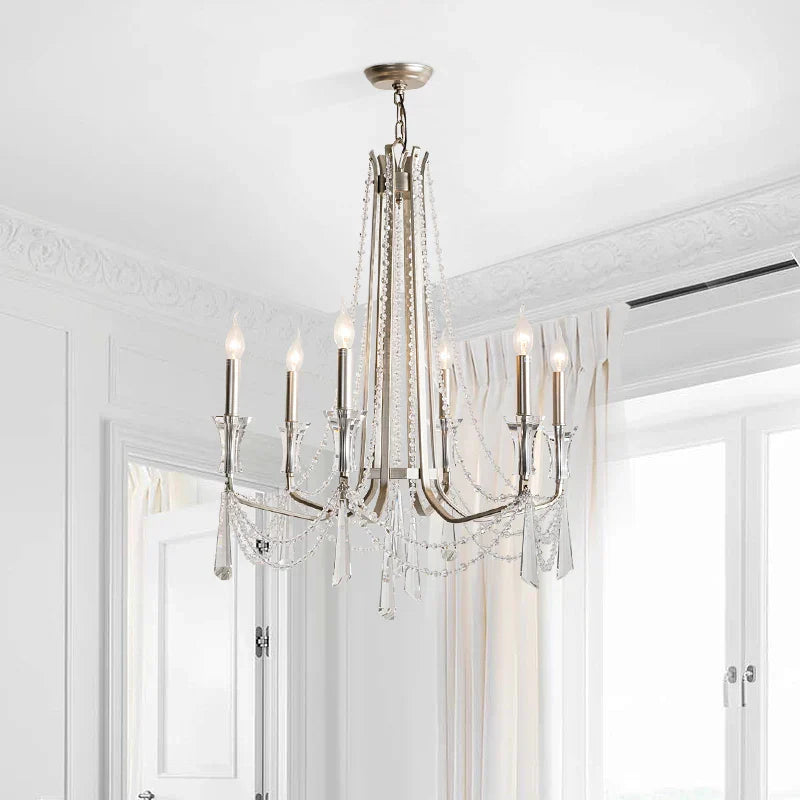 Nordic Style Crystal Chandelier Lighting - Elegance for Your Living Room Ceiling with French Inspired Large Chandeliers, Modern Staircase Lustre Cristal LED Lamp