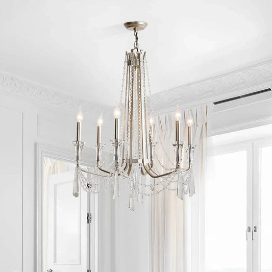 Nordic Style Crystal Chandelier Lighting - Elegance for Your Living Room Ceiling with French Inspired Large Chandeliers, Modern Staircase Lustre Cristal LED Lamp