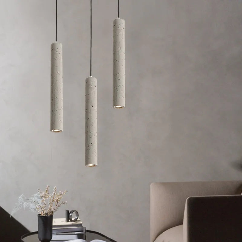 Nordic Modern Cement Pendant Lamp - Contemporary Lighting for Bedrooms, Restaurants, and More