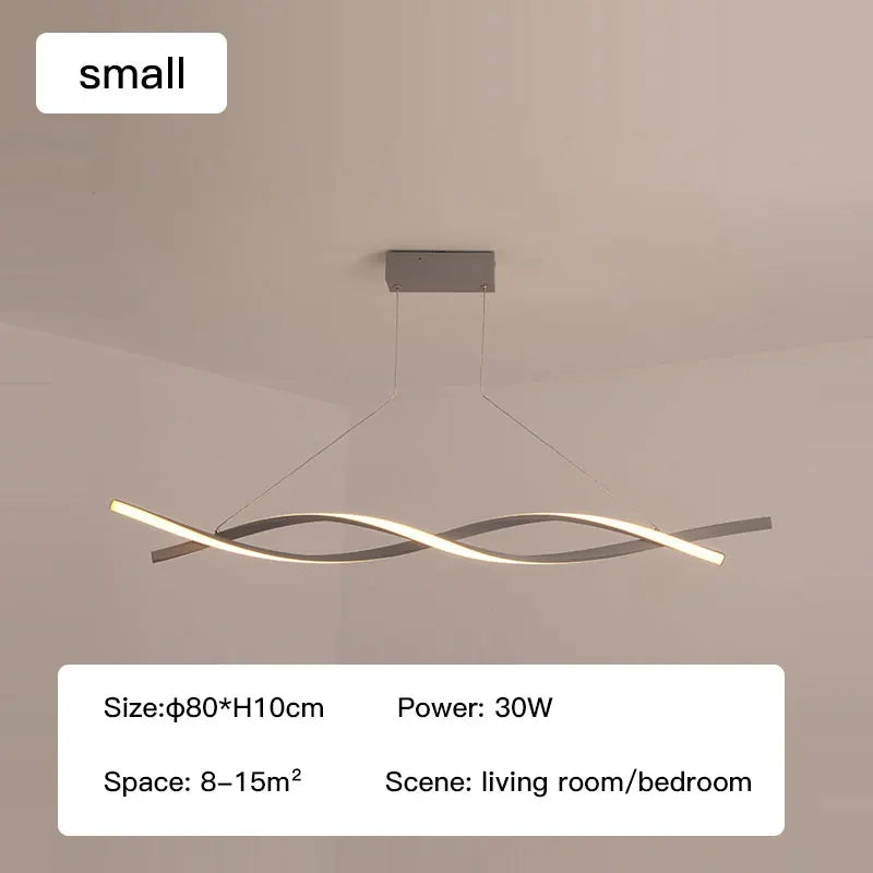 Elegant Dimmable LED Pendant Lamp - Versatile Lighting for Dining, Kitchen, Living Room, and Bedroom Decor