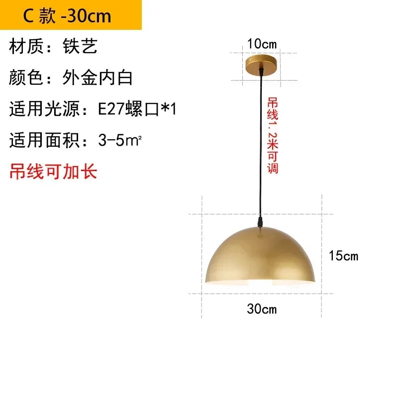 Modern Pendant Light Restaurant Chandelier Industrial Hanging Lamps for Ceiling Lamps Dining Table and Bar LED Lighting