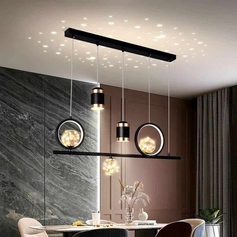 Modern Pendant Chandelier for Dining Room - Stylish Ceiling Hanging Light Fixture for Indoor Decor