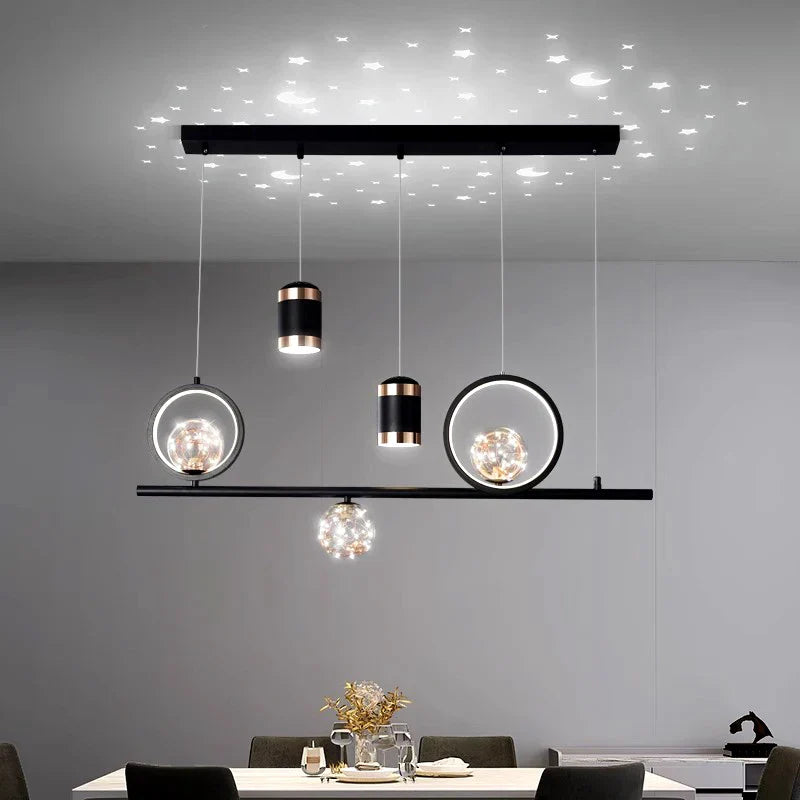 Modern Pendant Chandelier for Dining Room - Stylish Ceiling Hanging Light Fixture for Indoor Decor