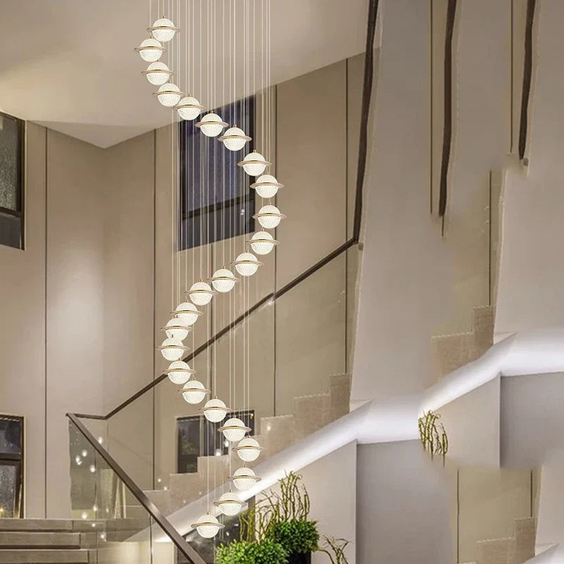 Nordic Home Decor Pendant Lamp - Versatile Lighting for Dining Rooms, Staircases, and Living Rooms