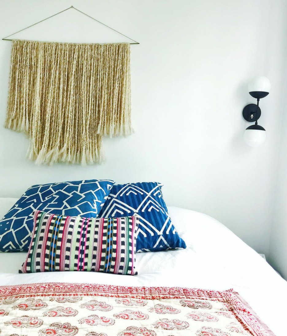 Santiago Atitlan Pink and Lime Pillow