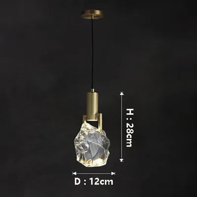 Nordic pendant light gold luxury italian light design crystal light Dining Room Kitchen suspension light indoor bedside light
