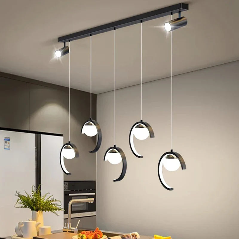 Sleek Modern Chandeliers for Dining Rooms - Stylish Pendant Lighting Fixtures for Indoor Decor