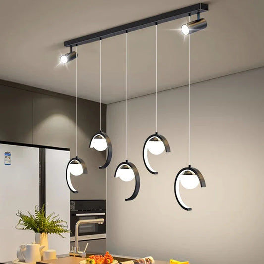 Sleek Modern Chandeliers for Dining Rooms - Stylish Pendant Lighting Fixtures for Indoor Decor