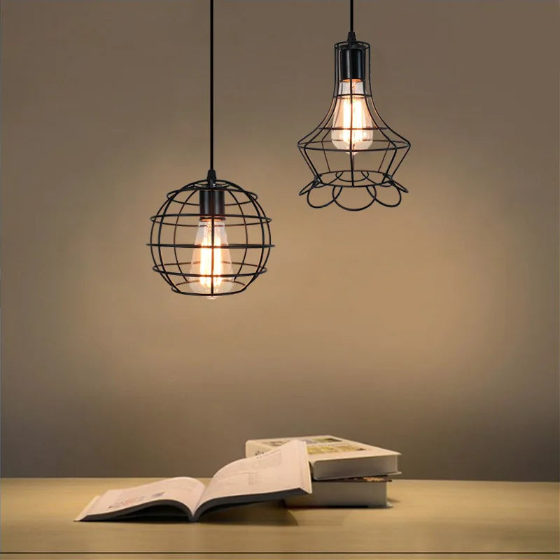 Luna Industrial Retro Style Pendant light